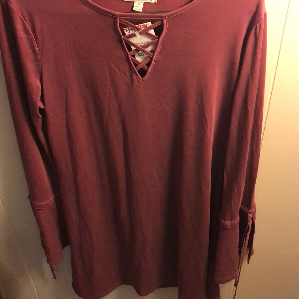 Long sleeve mauve dress